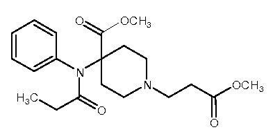 瑞芬太尼 结构式